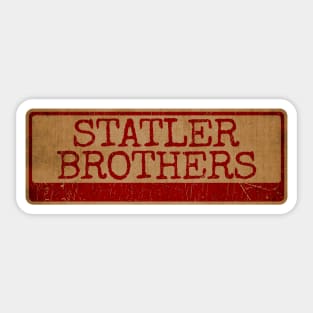 Typewriter - Statler Brothers Sticker